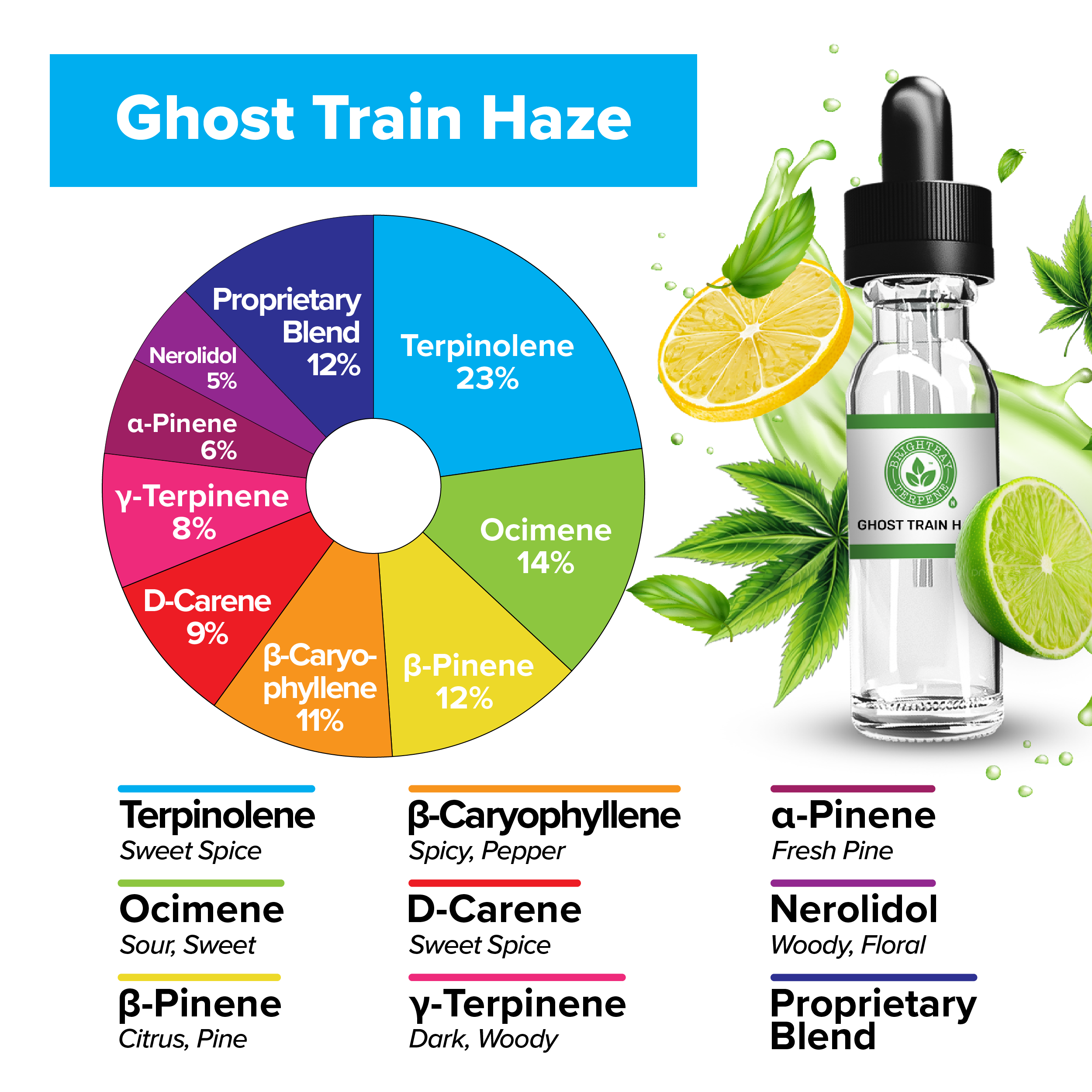 BrightBay Terpenes | Ghost Train Haze | Sativa - Various Sizes - Biohazard Inc