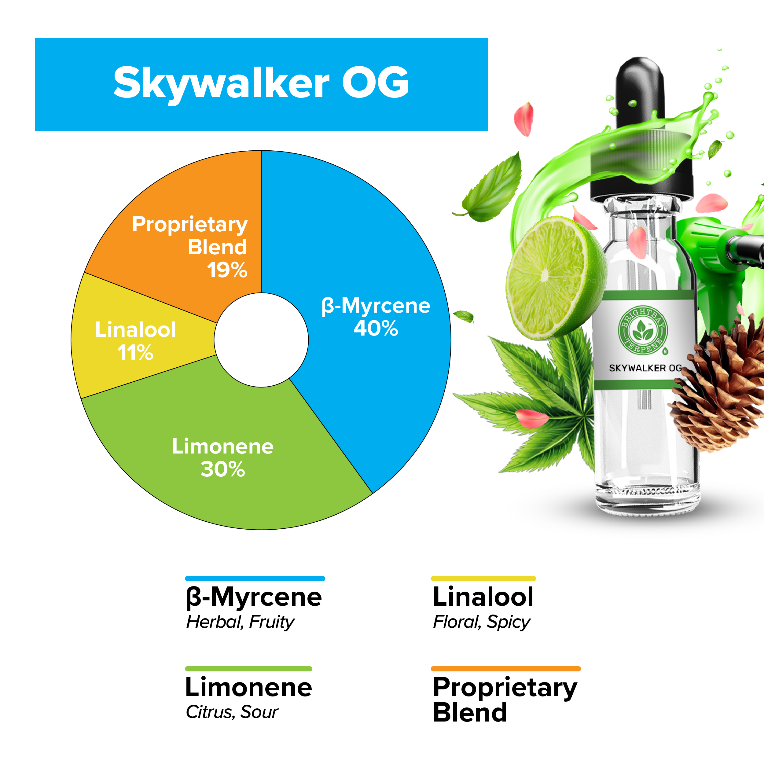 BrightBay Terpenes | Skywalker OG | Indica - Various Sizes - Biohazard Inc