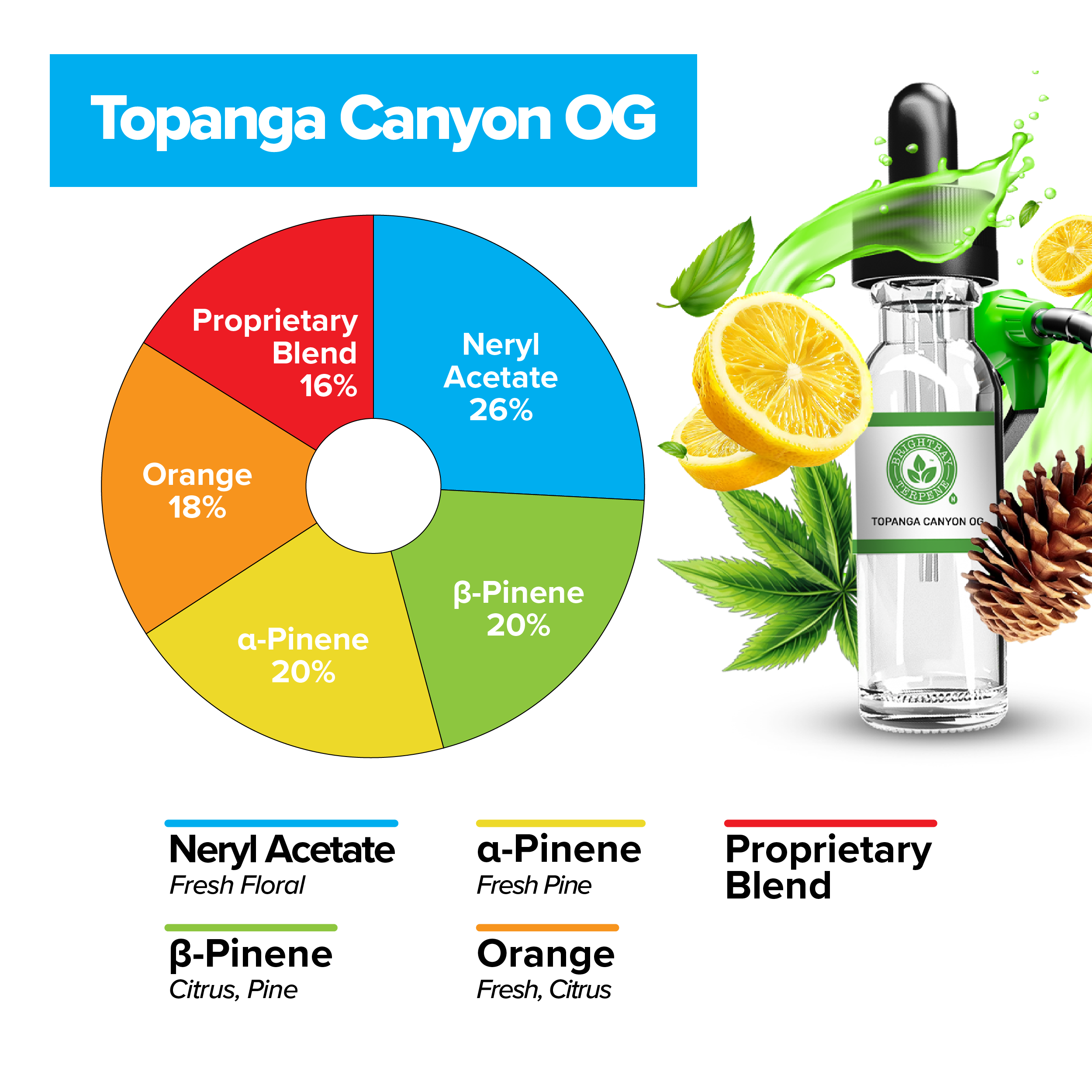 BrightBay Terpenes | Topanga Canyon OG | Indica - Various Sizes - Biohazard Inc