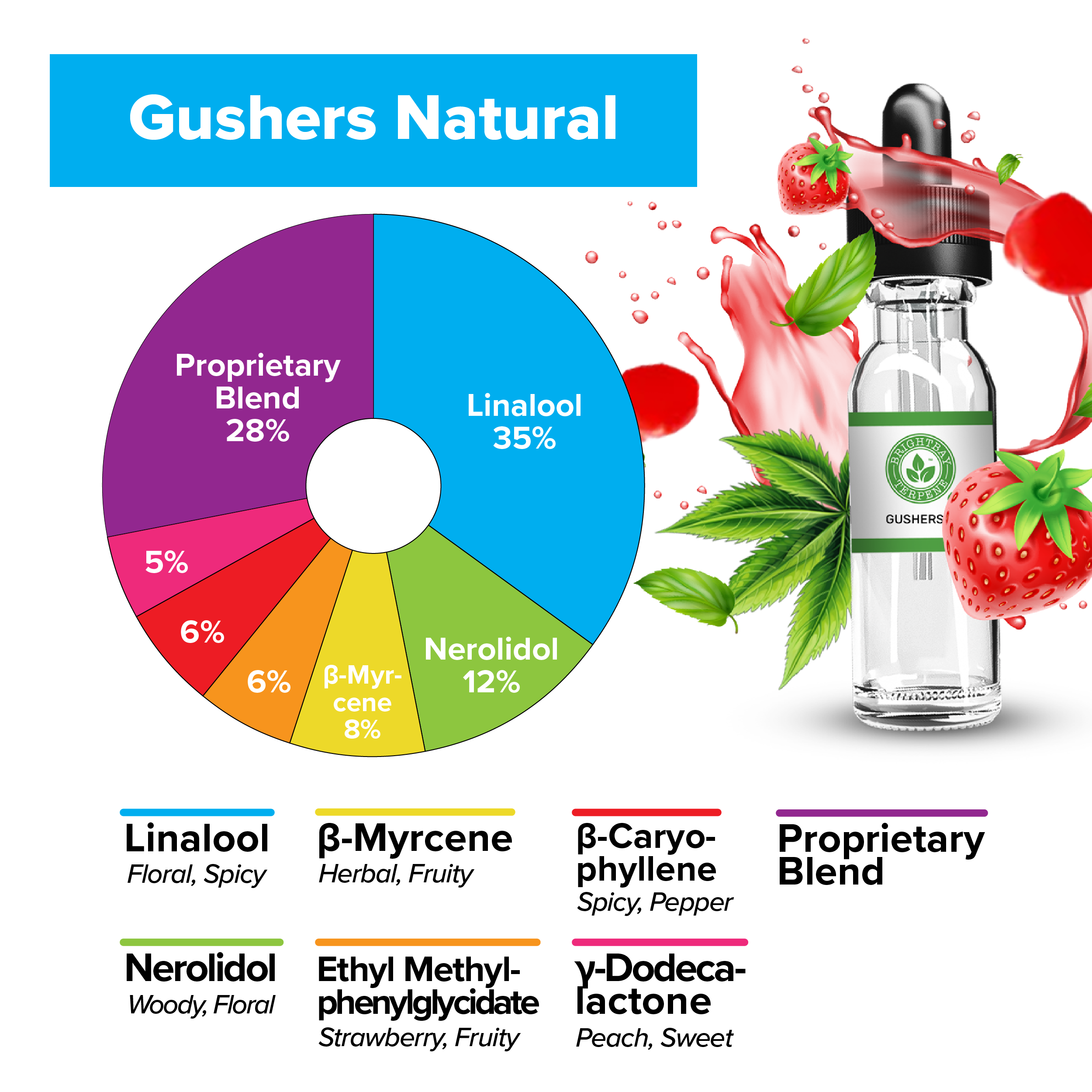 BrightBay Terpenes | Gushers | Natural Flavor - Various Sizes - Biohazard Inc