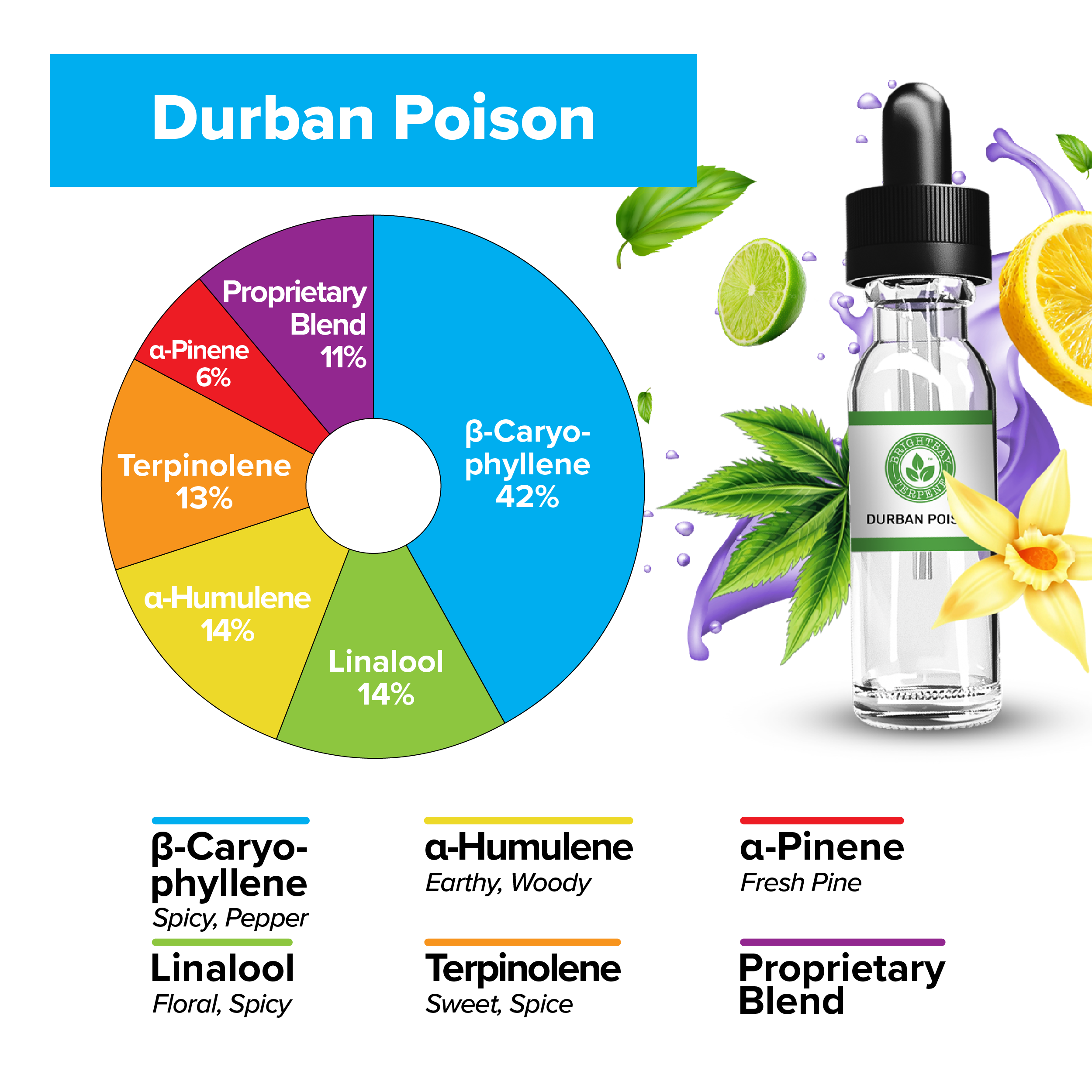 BrightBay Terpenes | Durban Poison | Sativa - 25g - Biohazard Inc