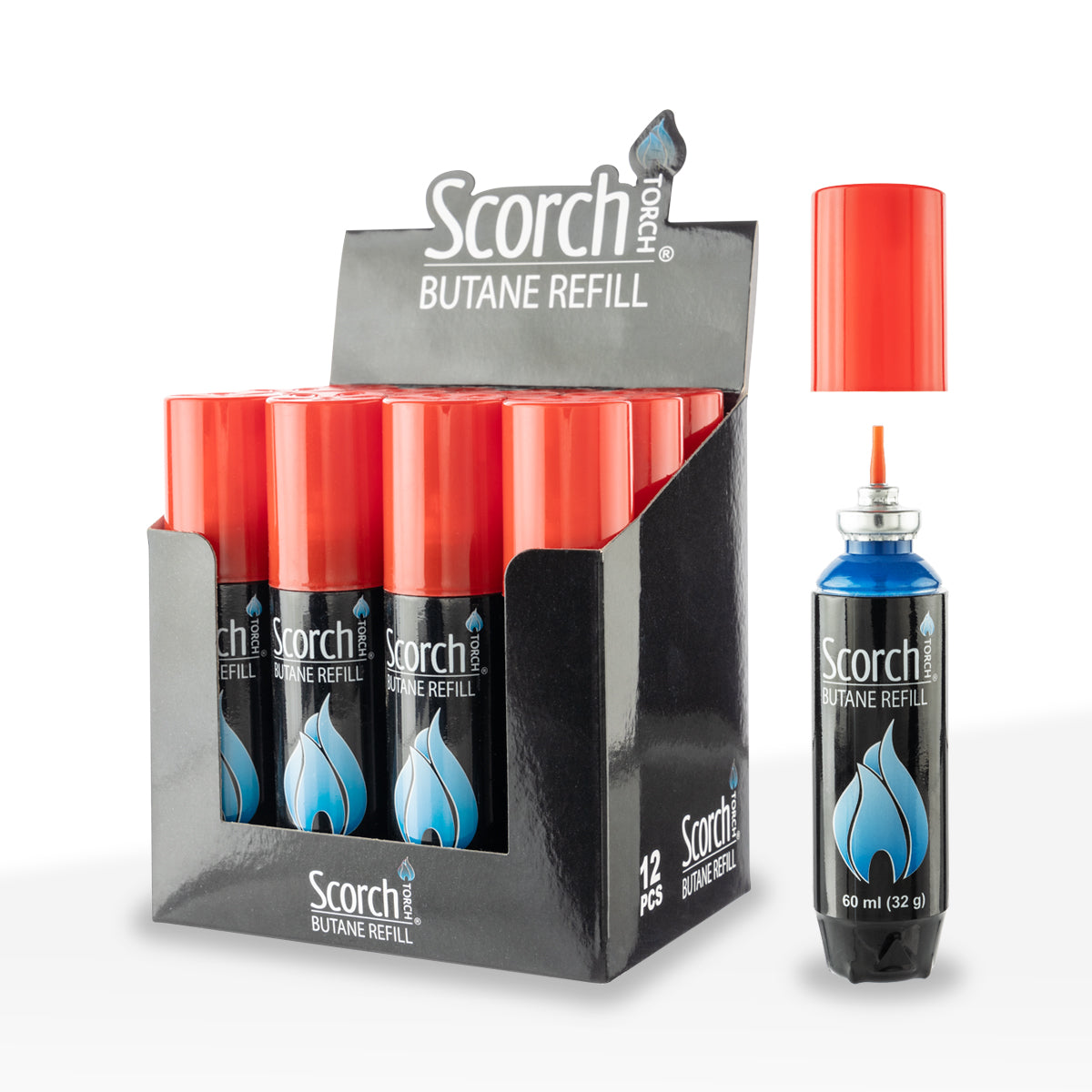 Scorch Torch | Butane Refill | 60mL - 12 Count - Biohazard Inc
