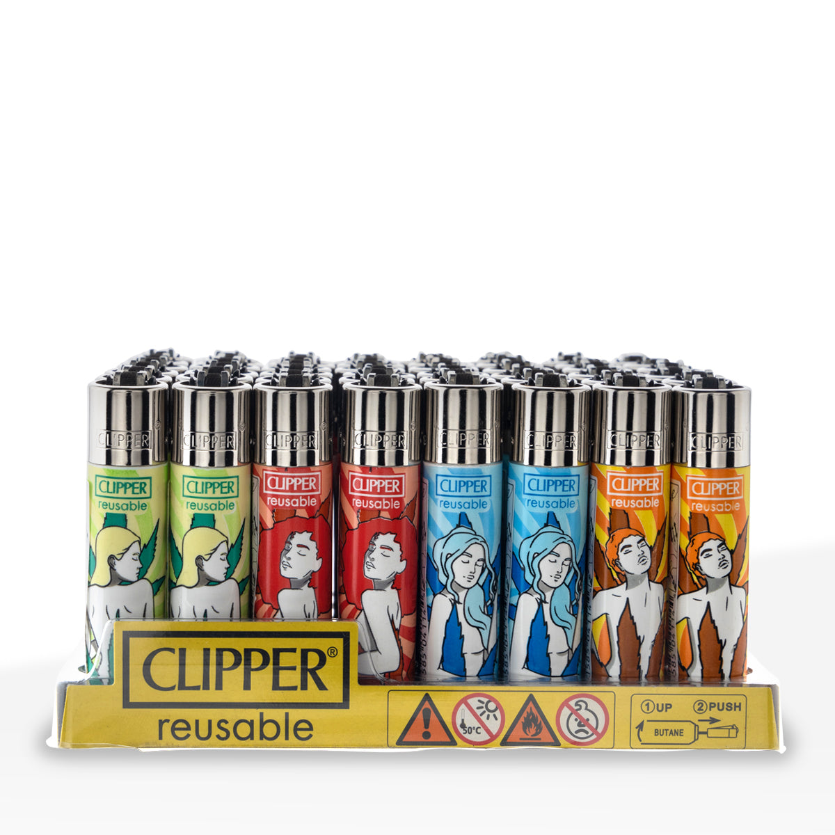 Clipper® | 'Retail Display' Miss Mary Jane Lighters | 48 Count