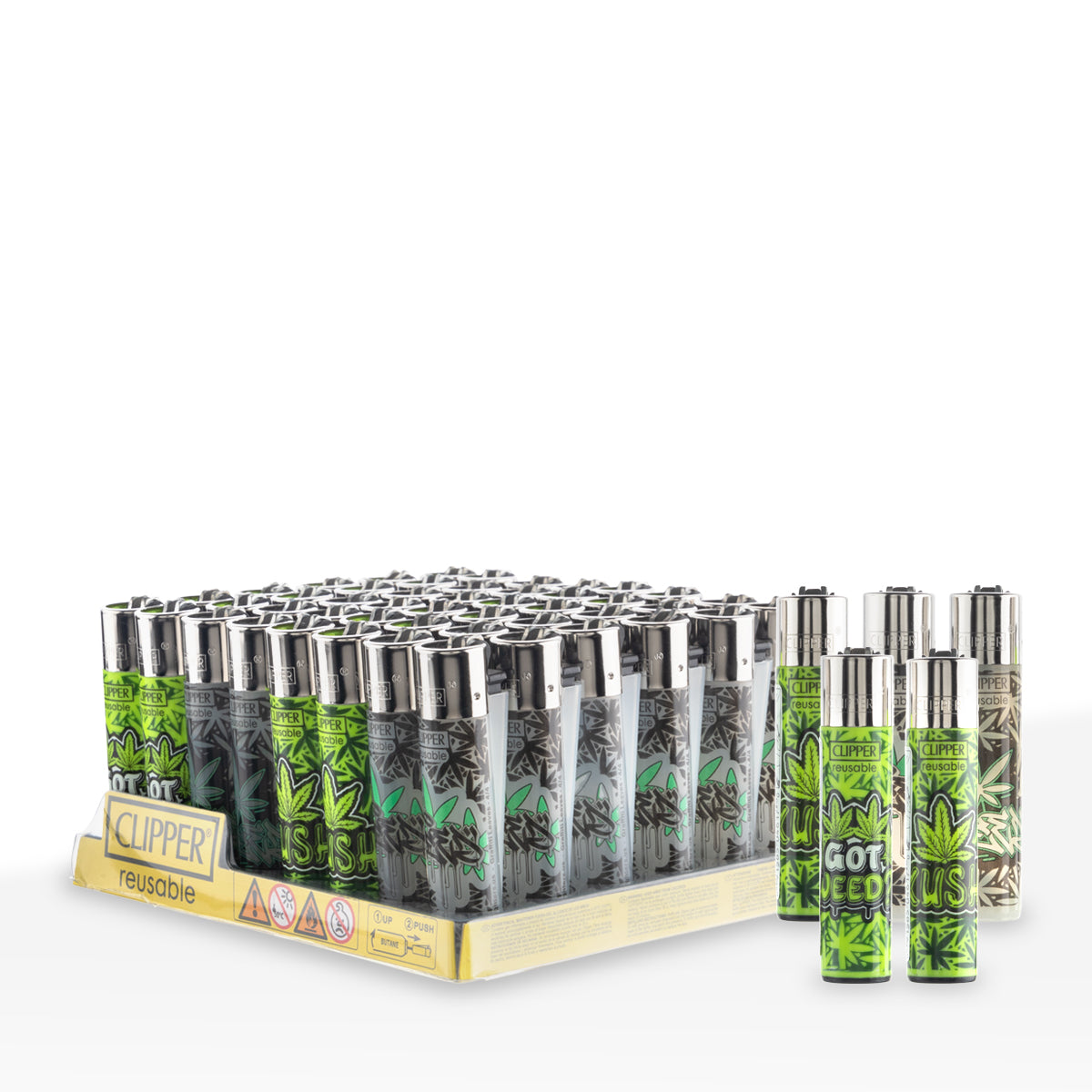 Clipper® Lighters | Various Styles | 48 Count