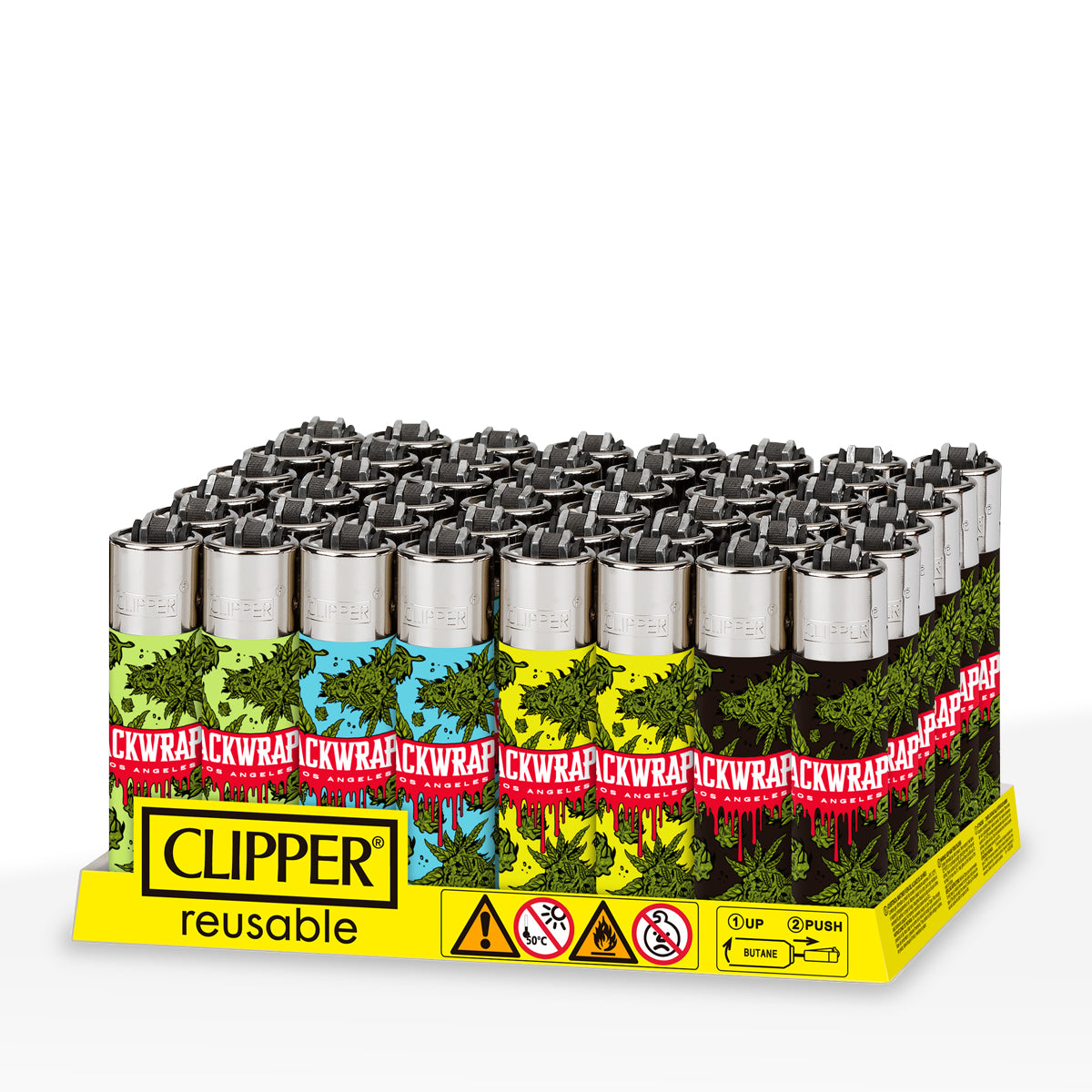 Clipper® Lighters | Packwraps - Various Styles | 48 Count