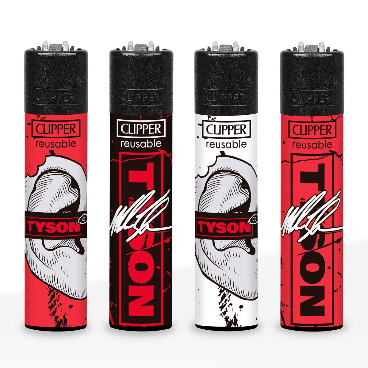 Clipper® | Mike Tyson 'Retail Display' Lighters | 48 Count - Various Styles