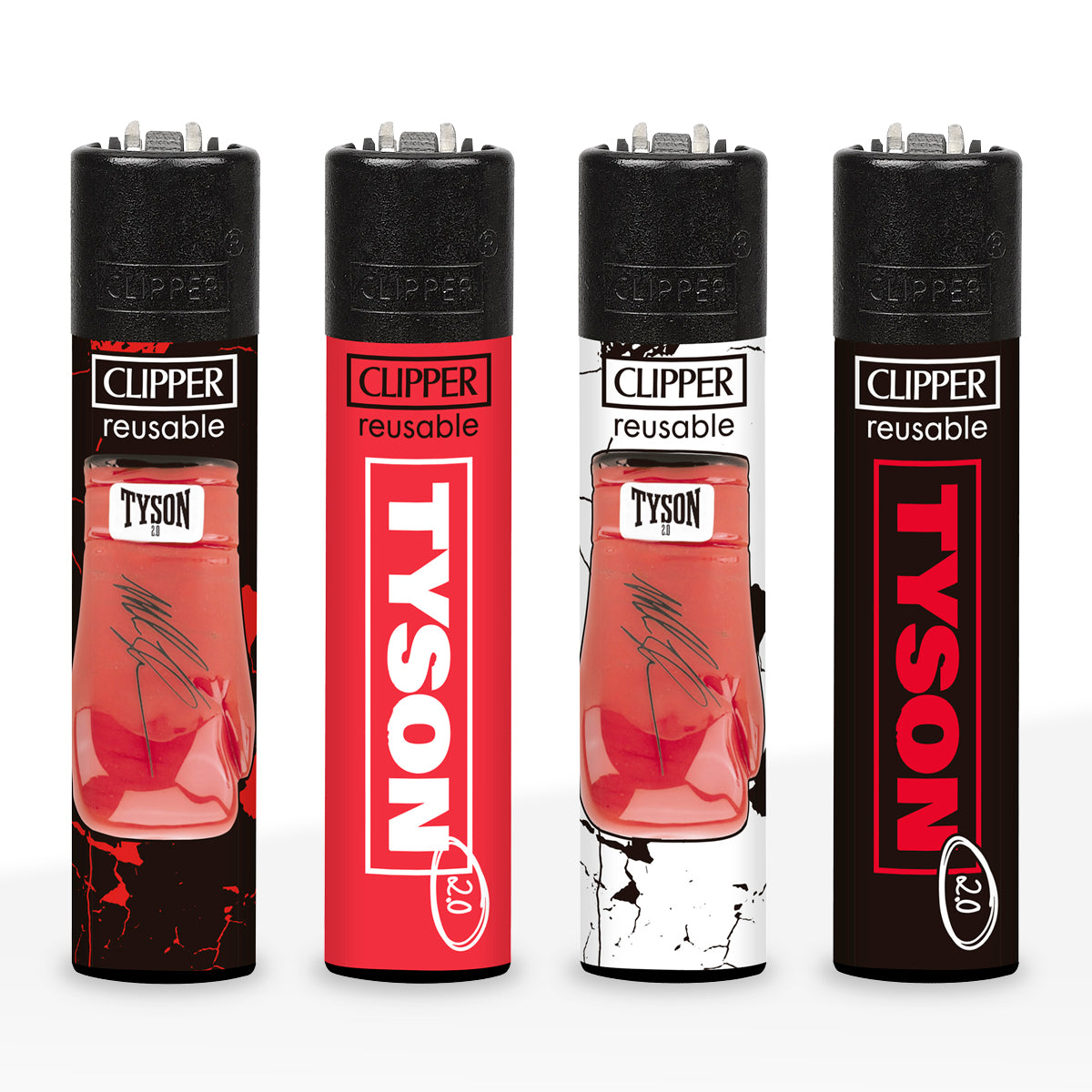 Clipper® | Mike Tyson 'Retail Display' Lighters | 48 Count - Various Styles
