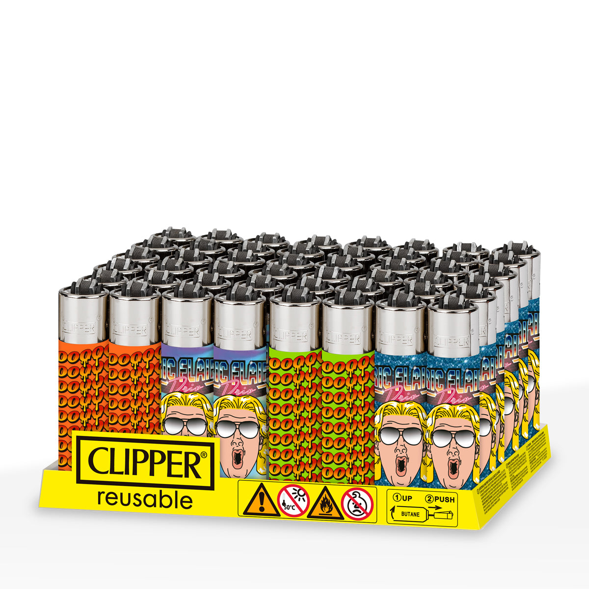 Clipper® | Ric Flair 'Retail Display' Lighters | 48 Count - Various Styles
