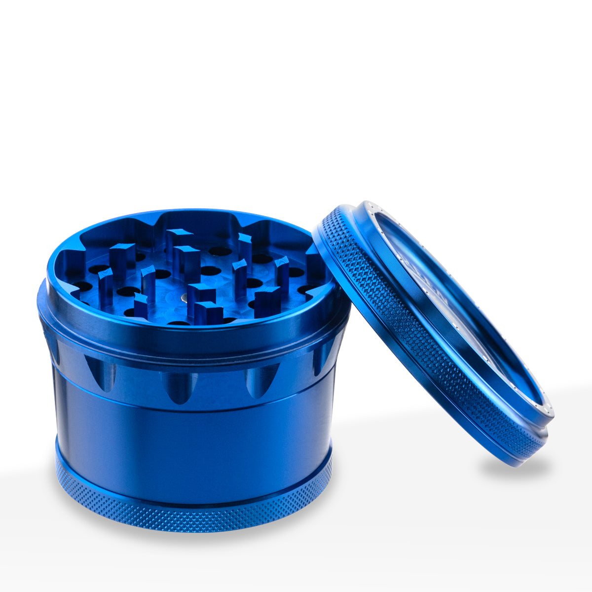 Green Monkey Herb Grinder | 4 Piece Tamarin | 2.75" / 70mm - Blue - Aluminum