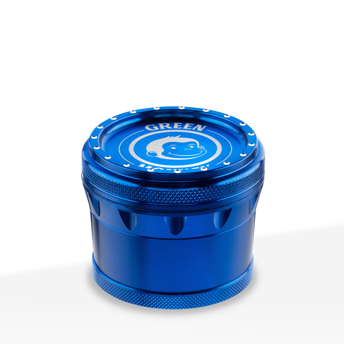 Green Monkey Herb Grinder | 4 Piece Tamarin | 2.75" / 70mm - Blue - Aluminum