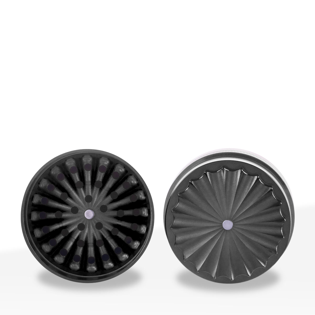 Herb Grinder | 5 Piece Wave Toothless | 2.5" / 63mm - Aluminum
