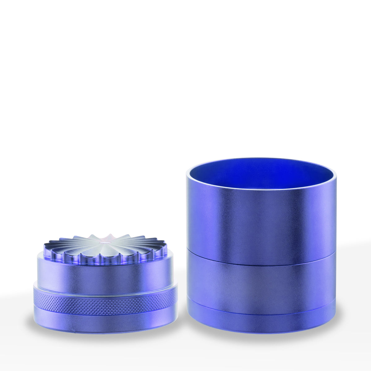 Herb Grinder | 5 Piece Wave Toothless | 2.5" / 63mm - Aluminum