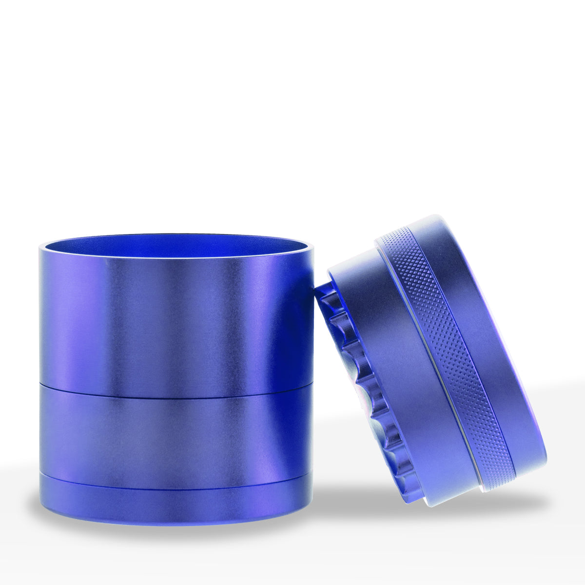 Herb Grinder | 5 Piece Wave Toothless | 2.5" / 63mm - Aluminum