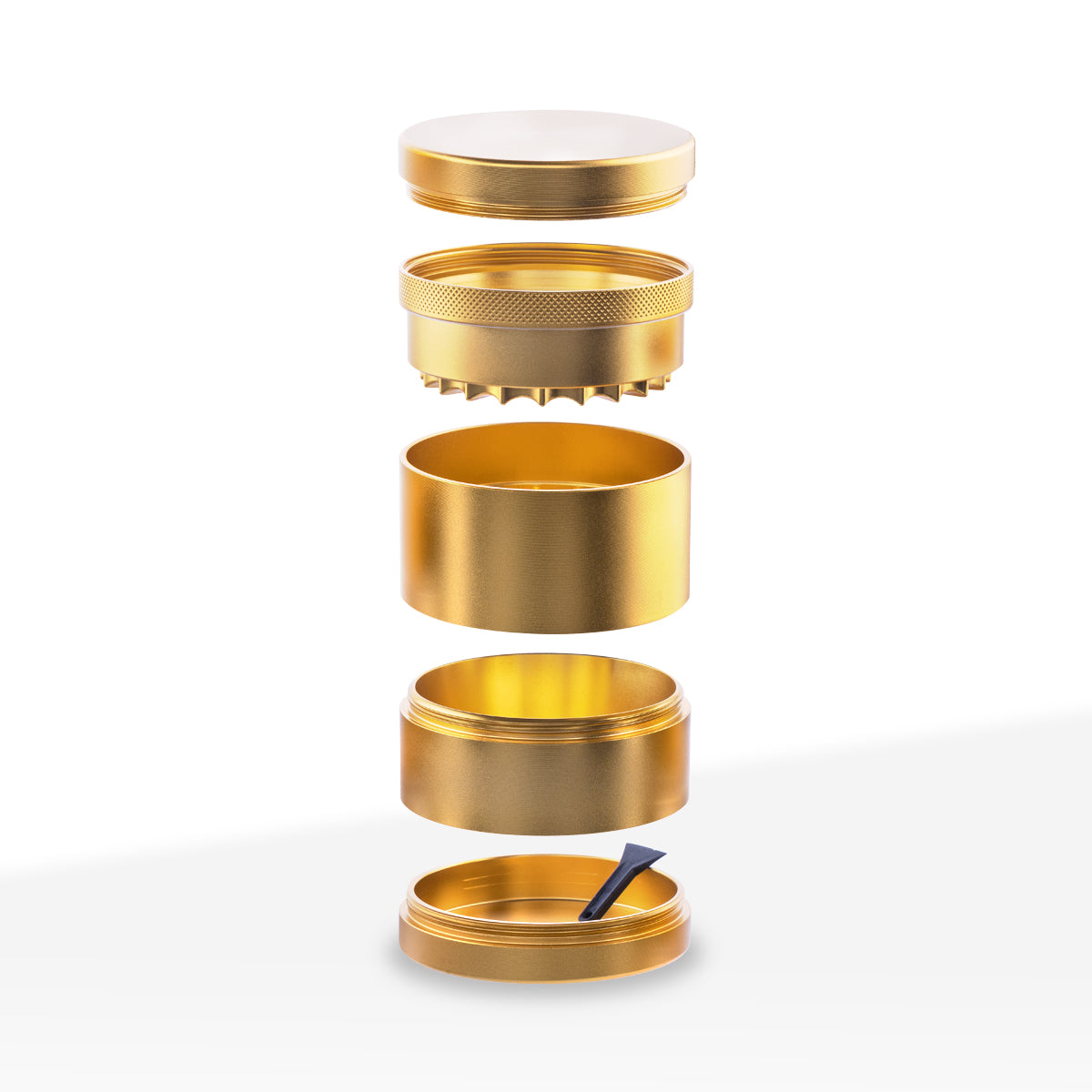 Herb Grinder | 5 Piece Wave Toothless | 2.5" / 63mm - Aluminum