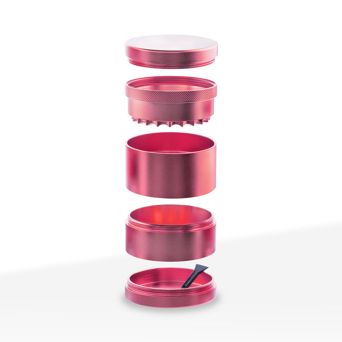 Herb Grinder | 5 Piece Wave Toothless | 2.5" / 63mm - Aluminum