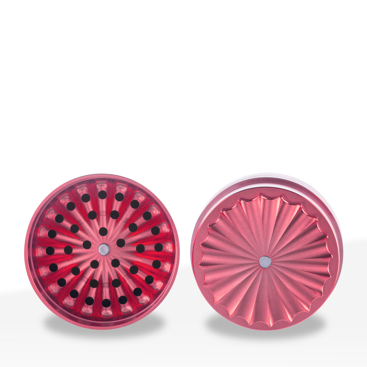 Herb Grinder | 5 Piece Wave Toothless | 2.5" / 63mm - Aluminum