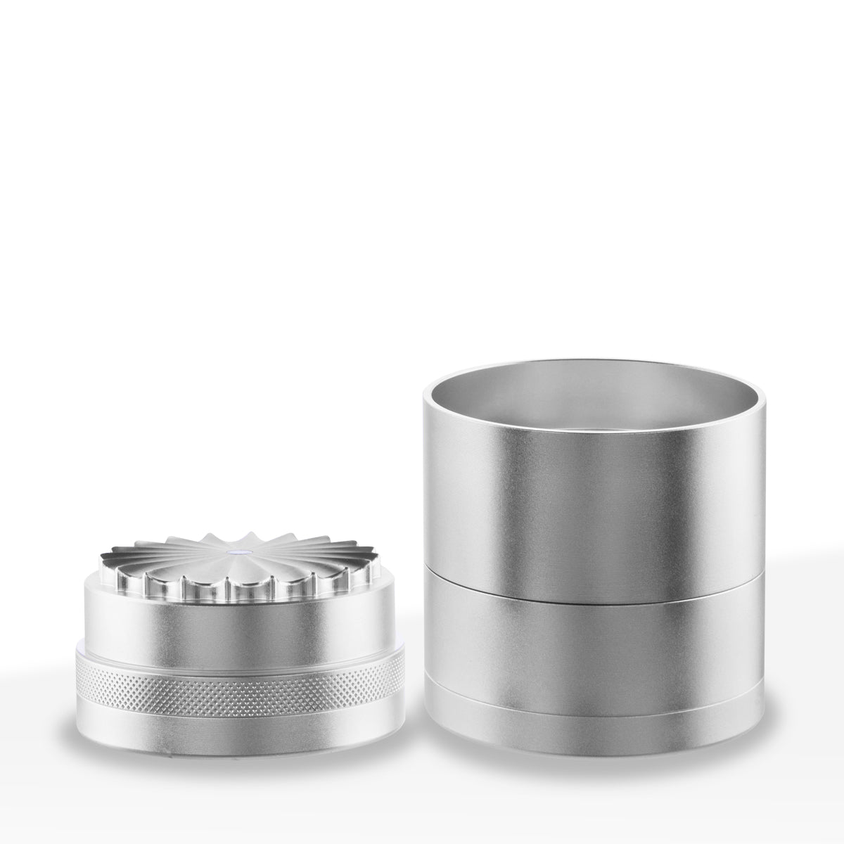 Herb Grinder | 5 Piece Wave Toothless | 2.5" / 63mm - Aluminum