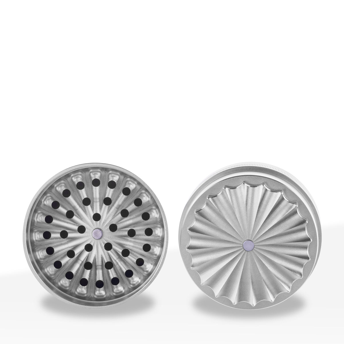 Herb Grinder | 5 Piece Wave Toothless | 2.5" / 63mm - Aluminum