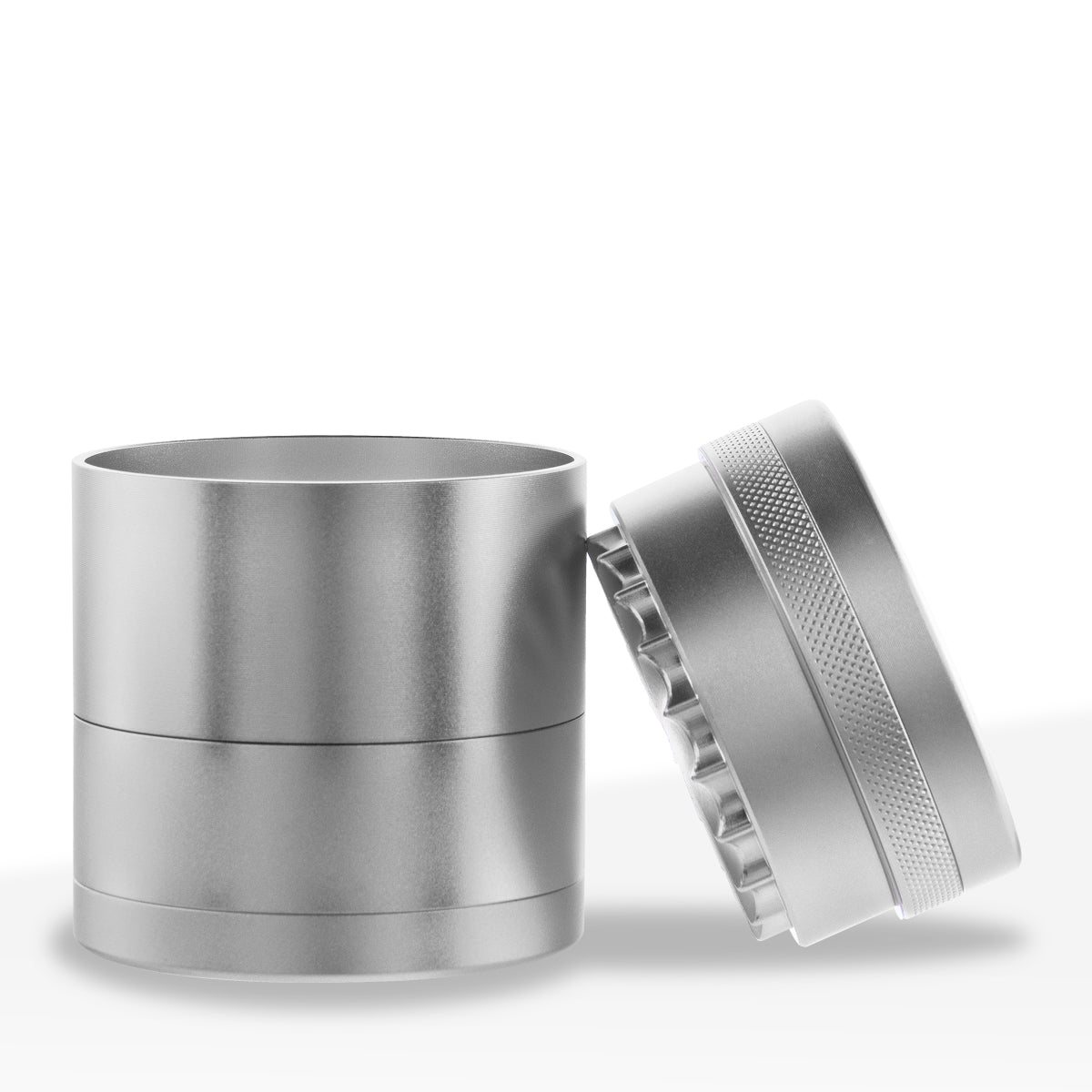 Herb Grinder | 5 Piece Wave Toothless | 2.5" / 63mm - Aluminum