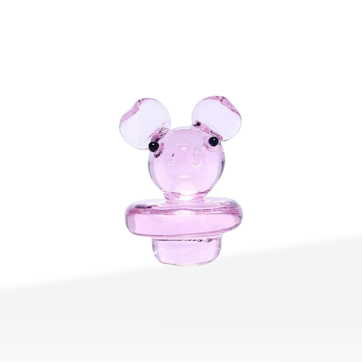 Novelty | Pink Pig Glass Carb Cap