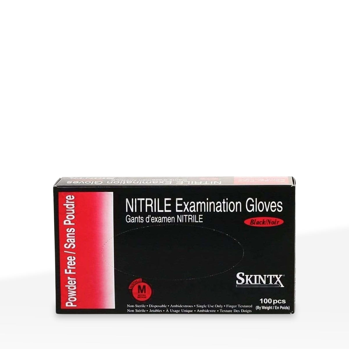 SKINTX | Nitrile Powder-Free Gloves | Black - Various Sizes - Biohazard Inc - Medium