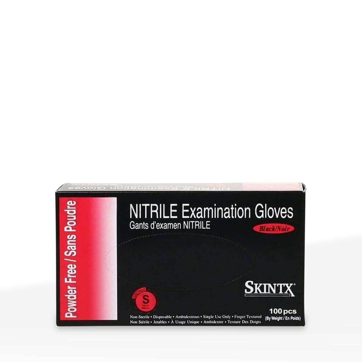 SKINTX | Nitrile Powder-Free Gloves | Black - Various Sizes - Biohazard Inc - Small
