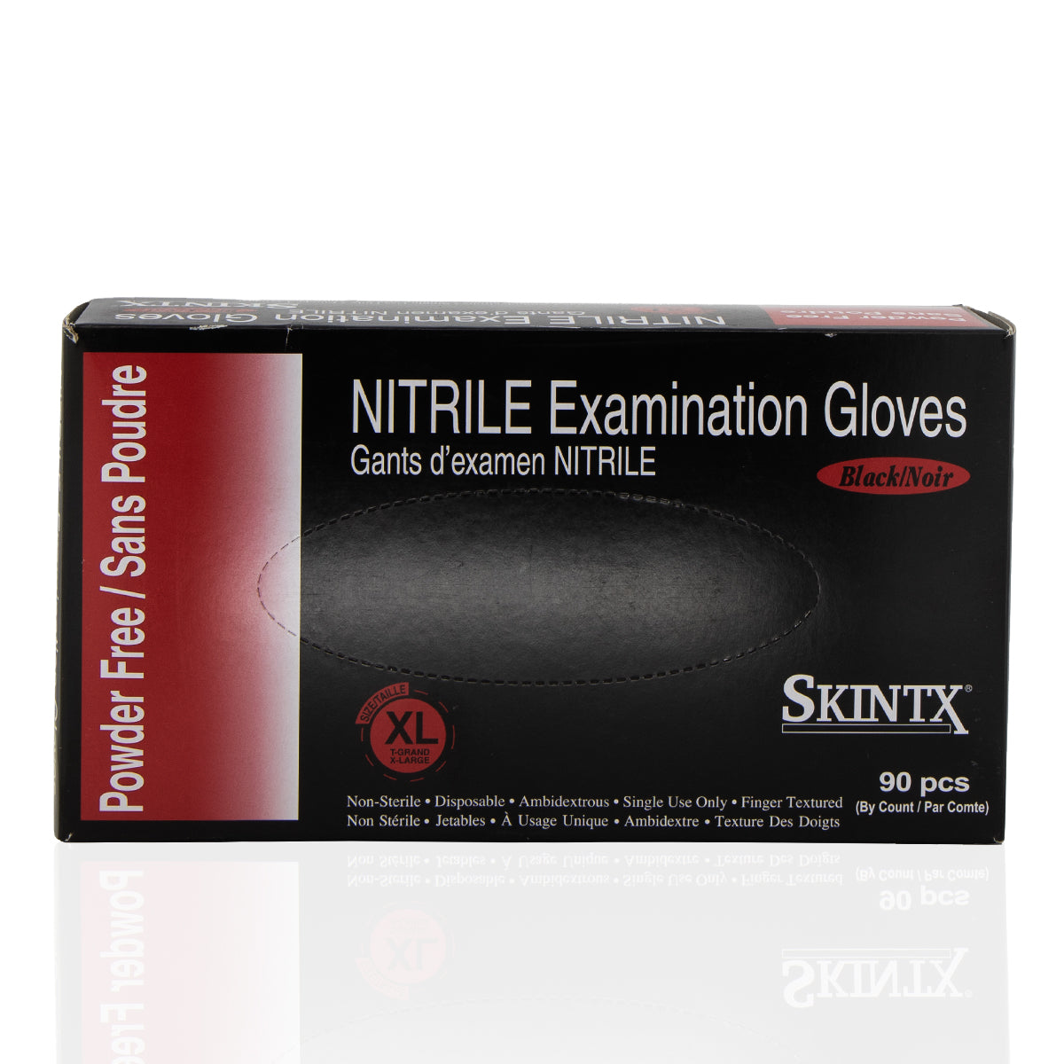 SKINTX | Nitrile Powder-Free Gloves | Black - Various Sizes - Biohazard Inc - X-Large