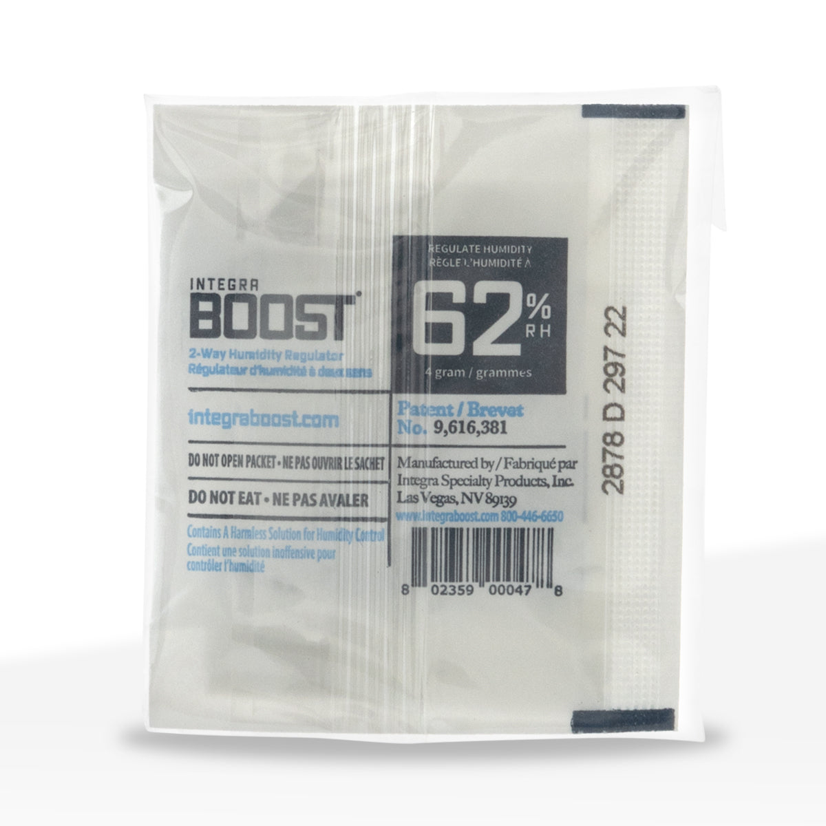 INTEGRA™ | BOOST Humidity Packs | 4 Grams - 62% - 100 Count