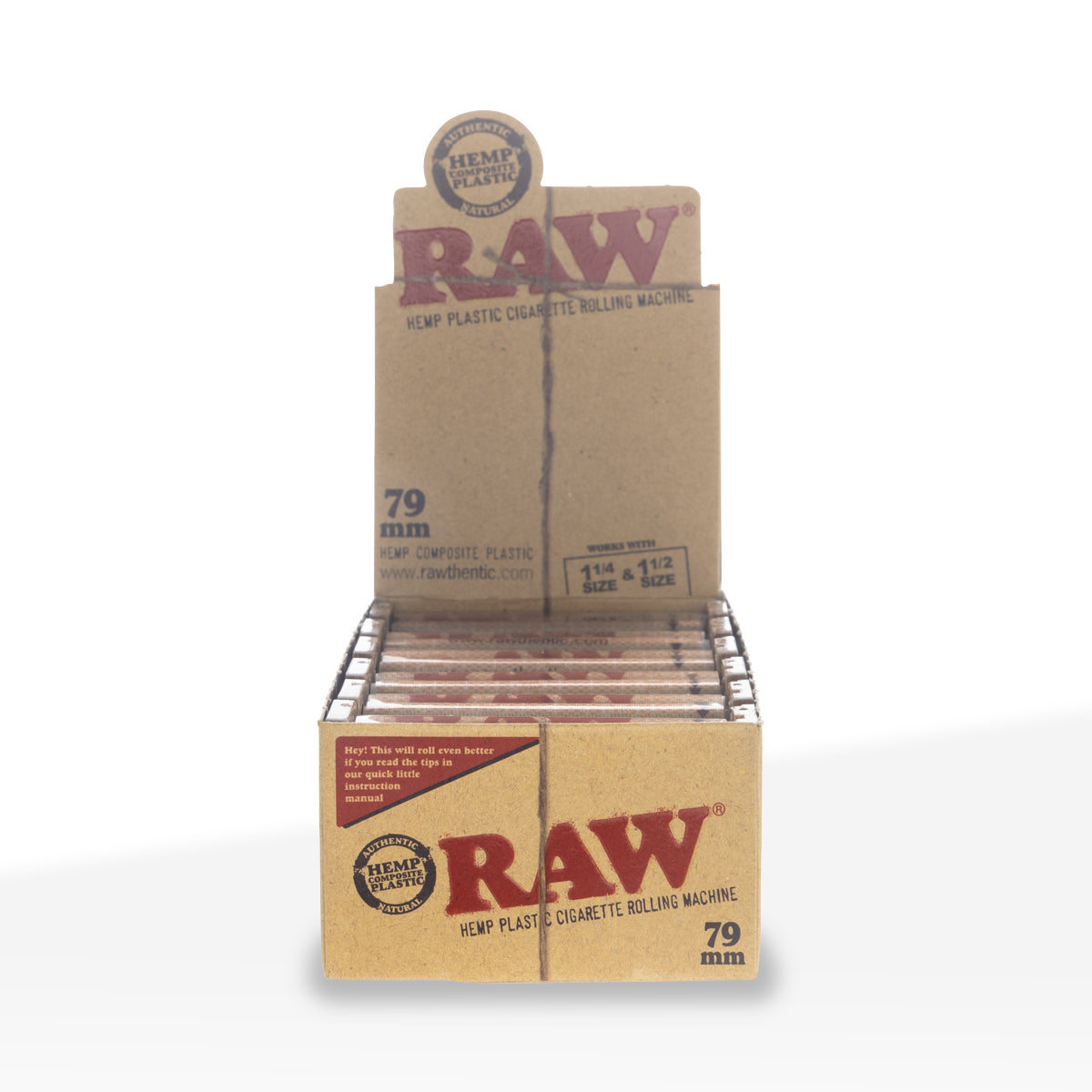 RAW® | 'Retail Display' Rolling Machine Classic Size 1¼ | 78mm - 12 Count Rolling Machine Raw