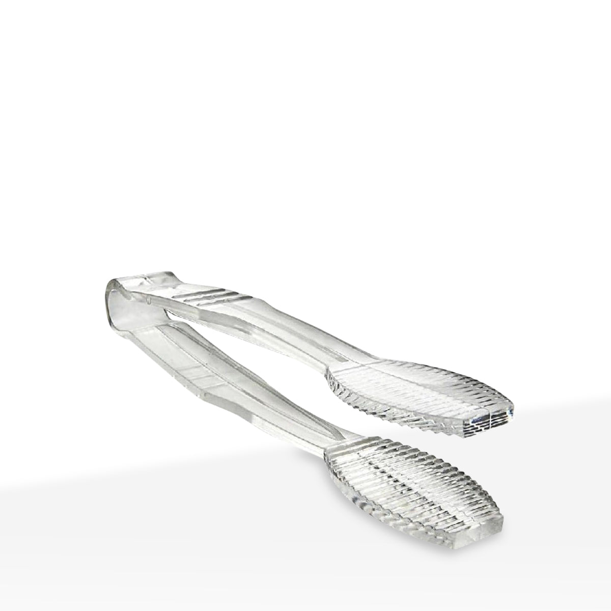 6" Polycarbonate Flat Grip Tong - Clear