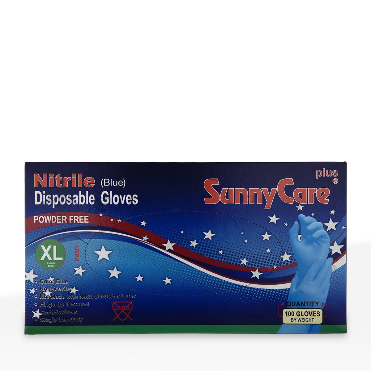 SunnyCare | Powder-Free Nitrile Disposable Gloves | Extra Large | 100 Count - Biohazard Inc