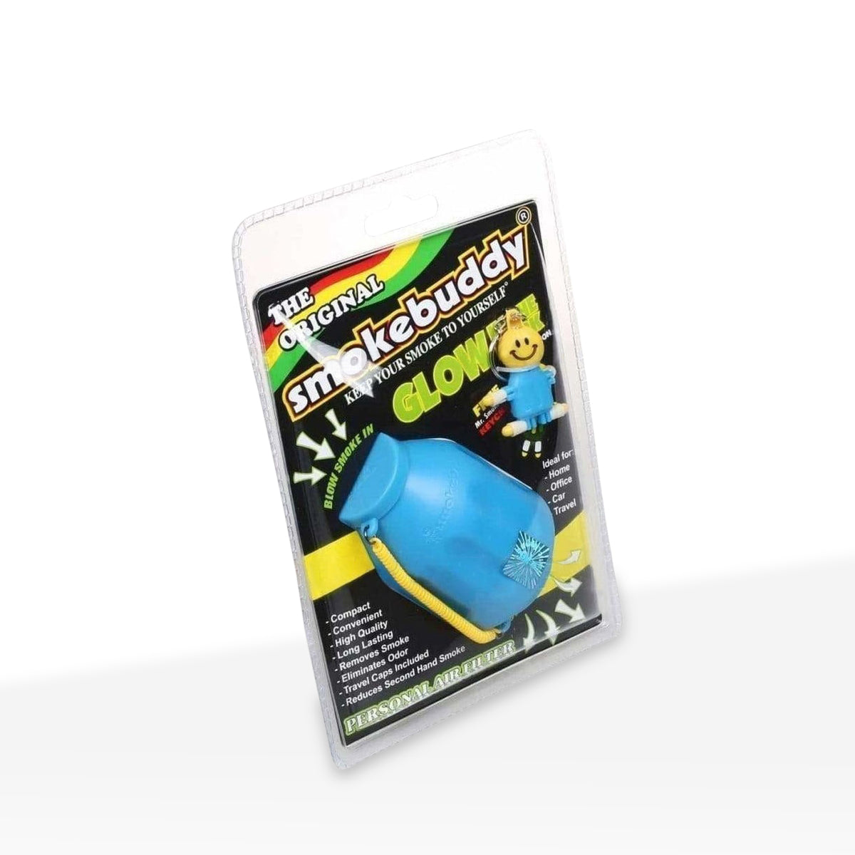 Smoke Buddy | Large - Glow in the Dark Blue Biohazard Inc