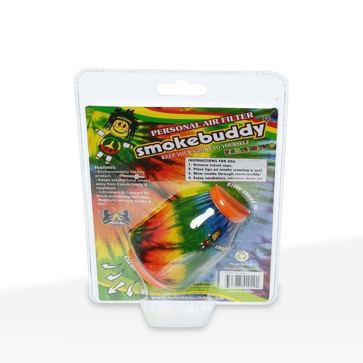Smoke Buddy | Large - Tie Dye Biohazard Inc