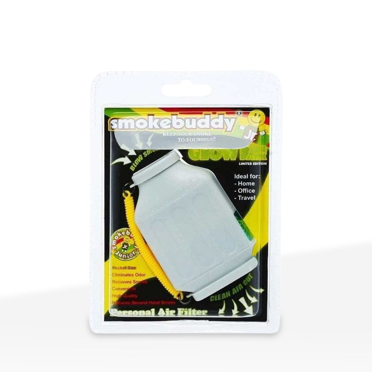 Smoke Buddy | Jr - Glow in the Dark White Biohazard Inc