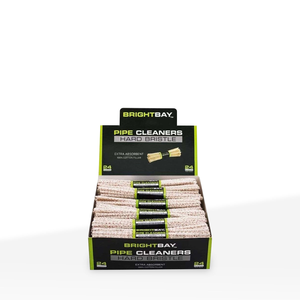 BrightBay | Pipe Cleaners Hard Bristle - Extra Absorbent - 24 Count Bong Cleaner BrightBay Biohazard Inc