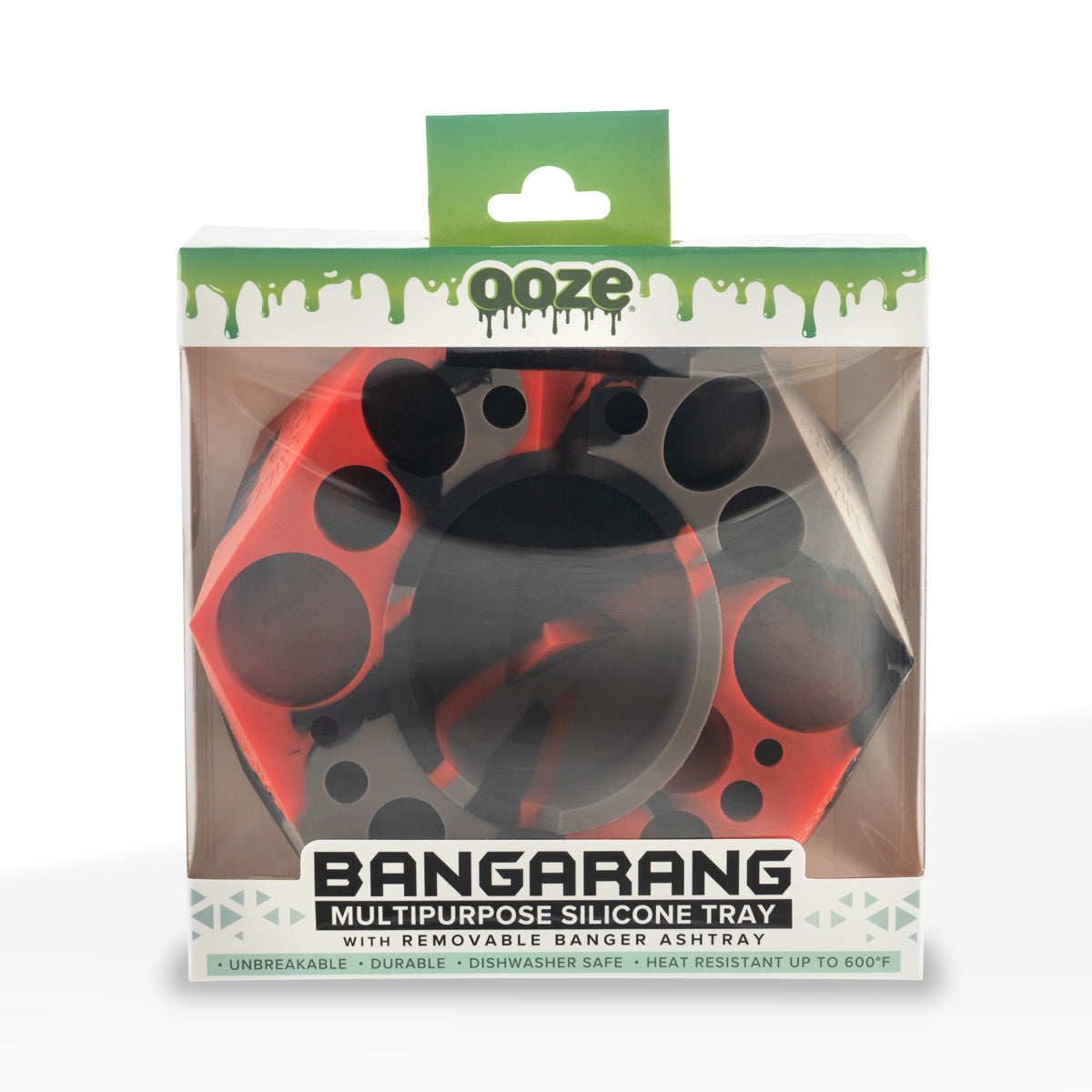 OOZE® | Silicone Banger Ashtray | Grey, Red & Black