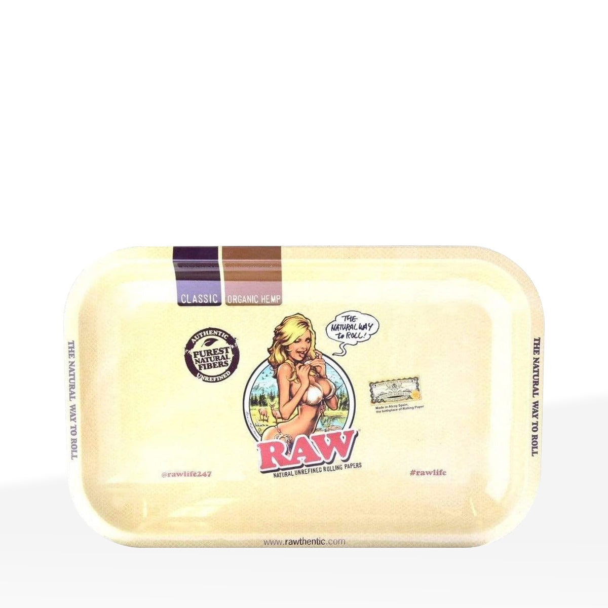 RAW® Rolling Tray | 'Girl' | Various Sizes - Metal