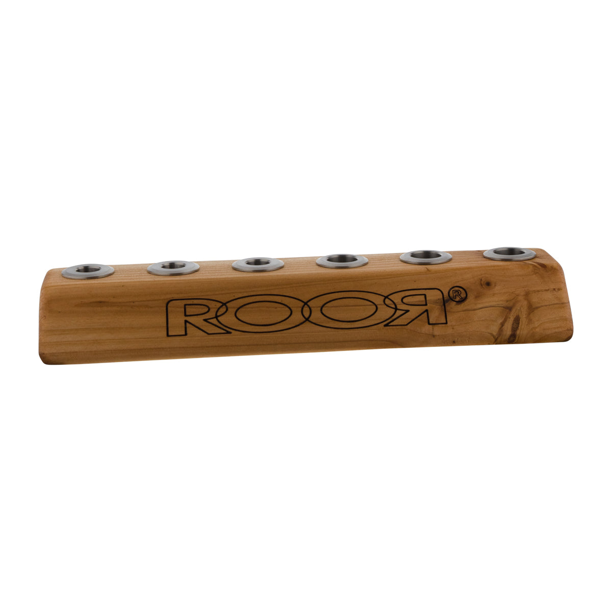 RooR® | Wooden Bowl Holder | 14mm/19mm - 6 Hole - Light Wood