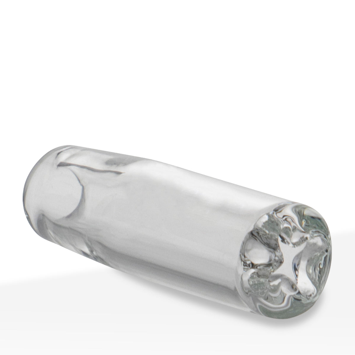 BIO Glass | 'Stiletto' Cross Top Non-Printed Glass Filter Tips | Bulk Pack - Various Sizes - 10mm - Biohazard Inc