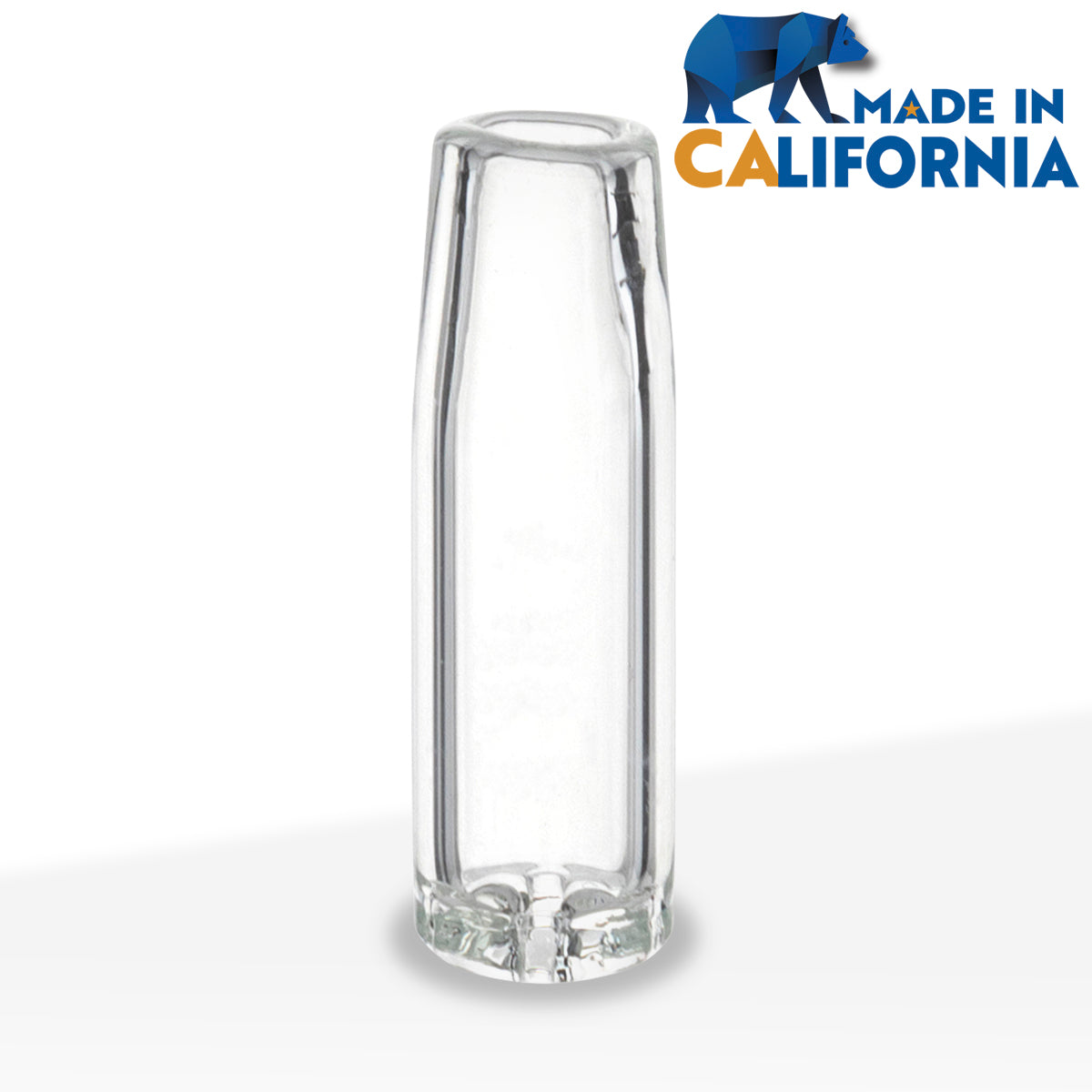 BIO Glass | 'Stiletto' Cross Top Non-Printed Glass Filter Tips | Bulk Pack - Various Sizes - 10mm - Biohazard Inc