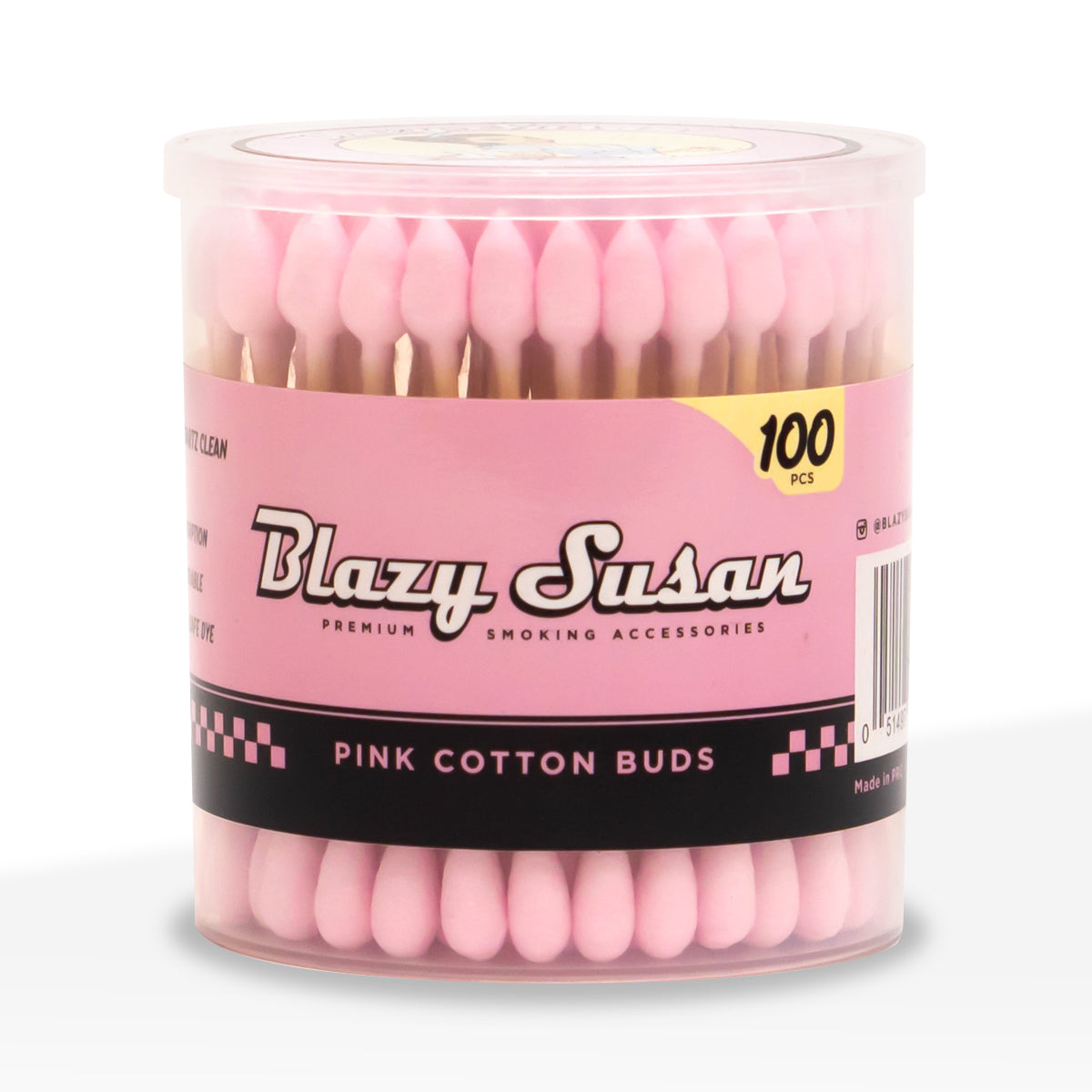 Blazy Susan| Pink Cotton Bud Swabs|  100 count