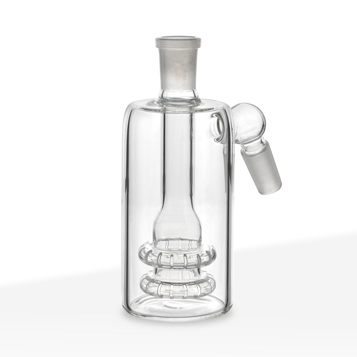 Ashcatcher | Double Showerhead Percolator | 4.5" - 14mm/14mm - 45°