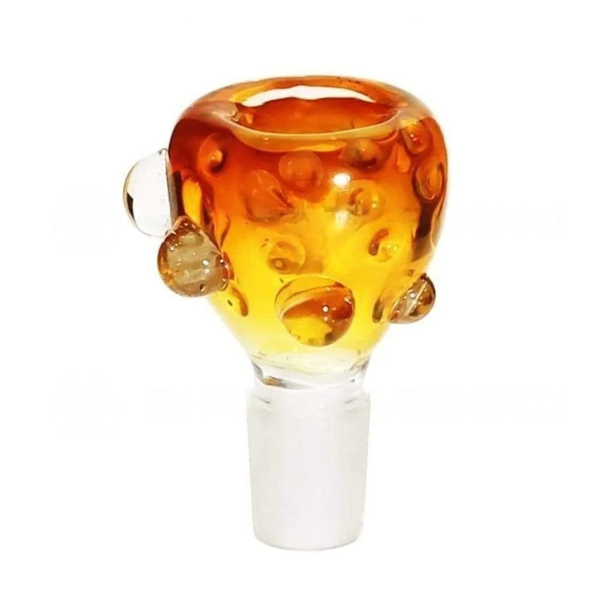 Bowl | Fumed Honeycomb Bowl w/ Marbles | 19mm - Amber