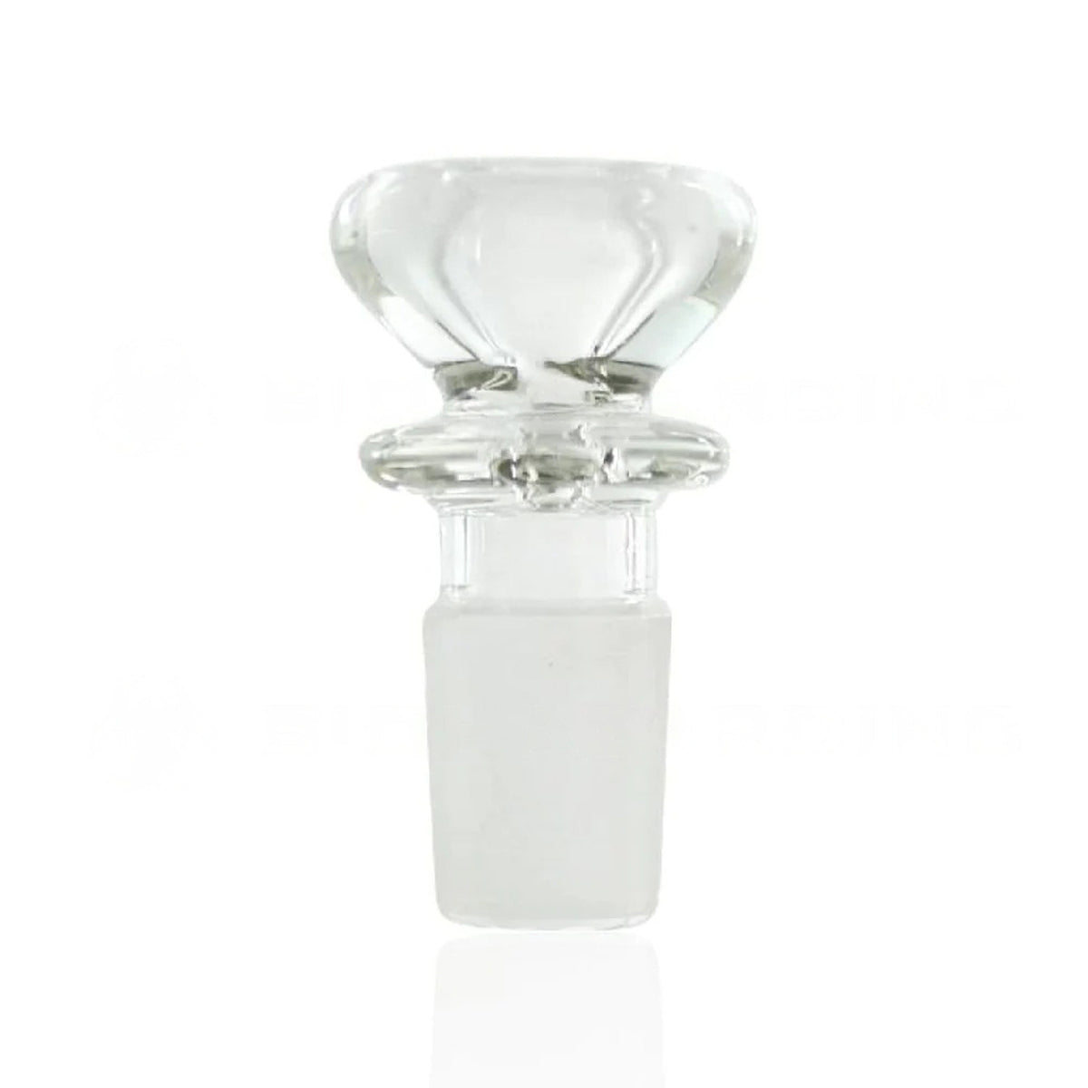 Bowl | Thick Funnel Bowl w/ Maria | 19mm - Glass - Clear