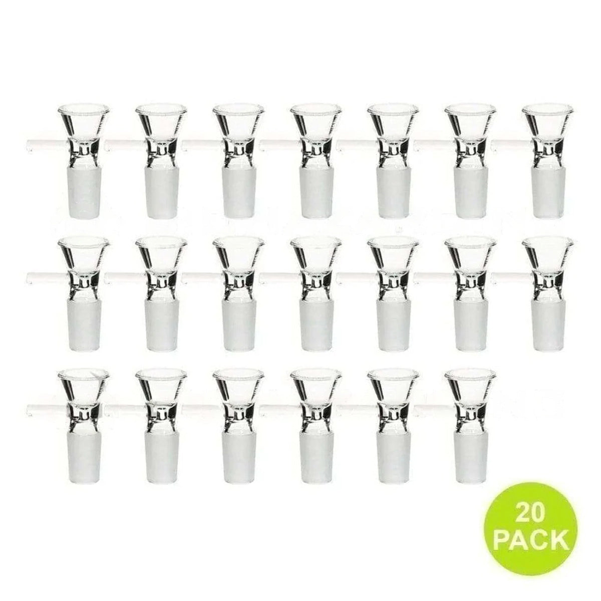 Bowl | Funnel Glass Bowl w/ Handle | 19mm - Clear - 20 Count