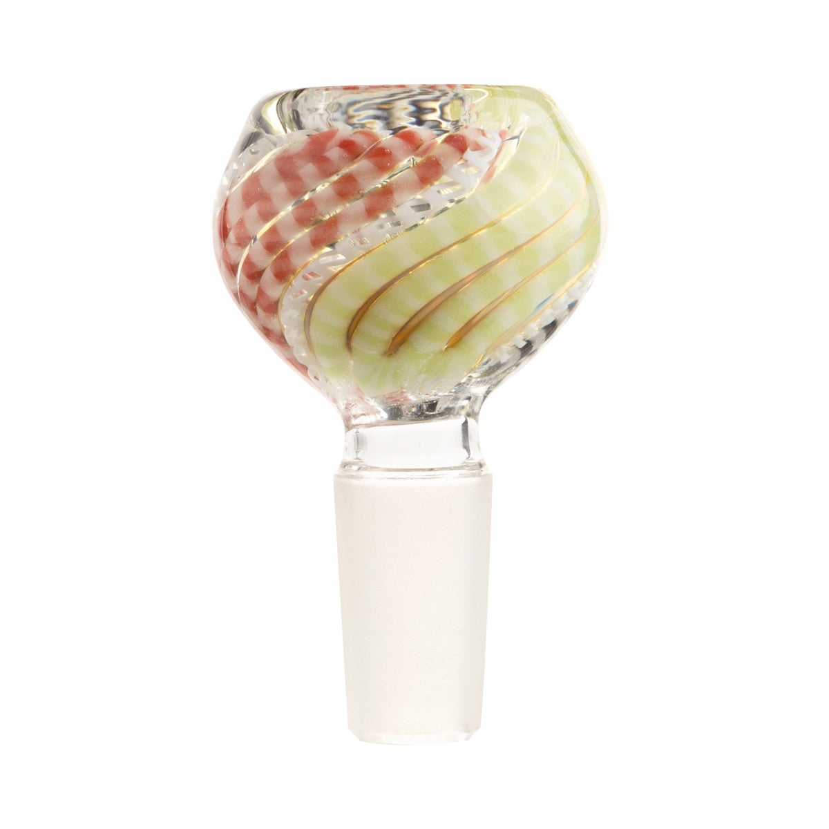 Bowl | Lattacino Swirl Bowls | 14mm - Assorted Colors - 5 Count