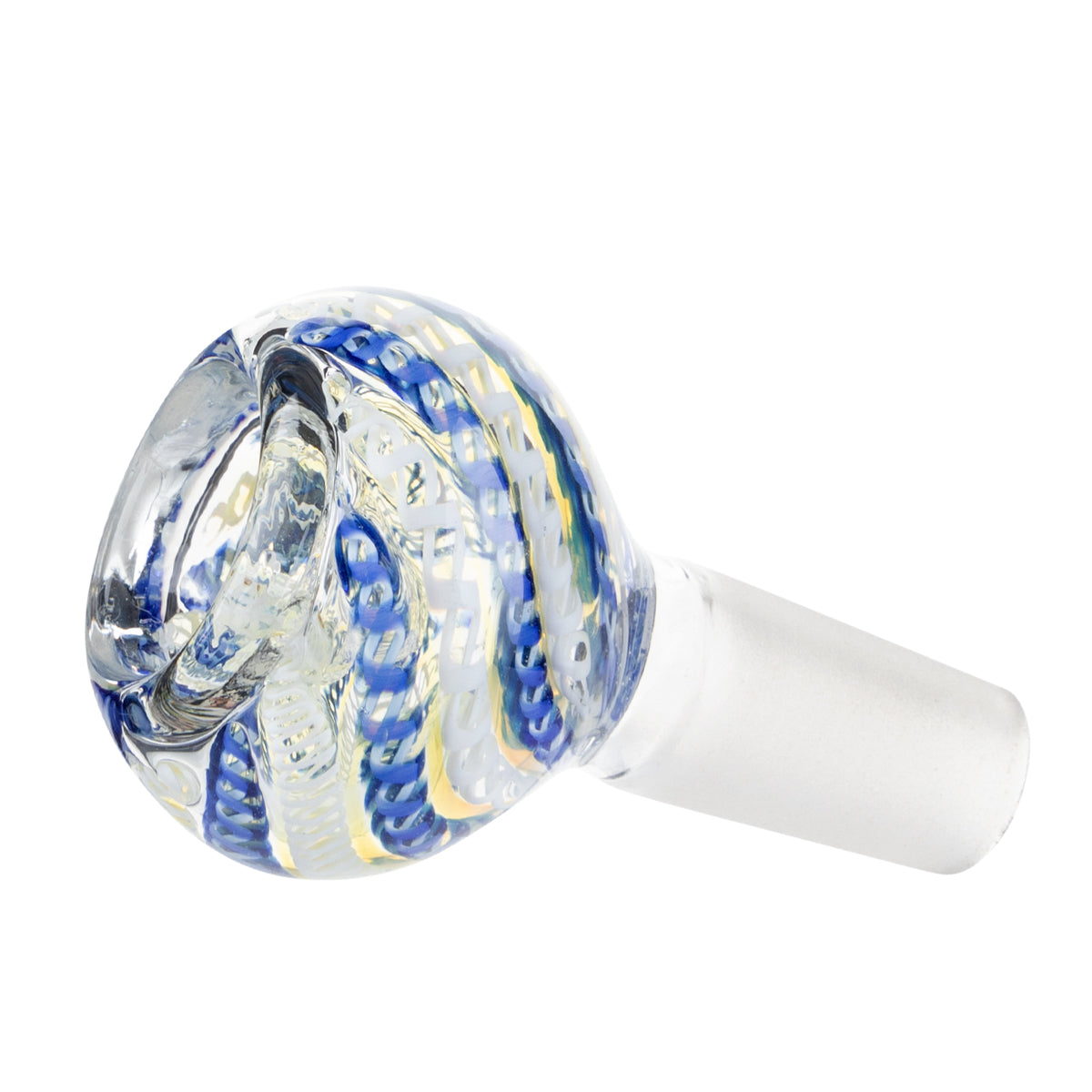 Bowl | Intertwined Helix Bowl | 14mm - Blue