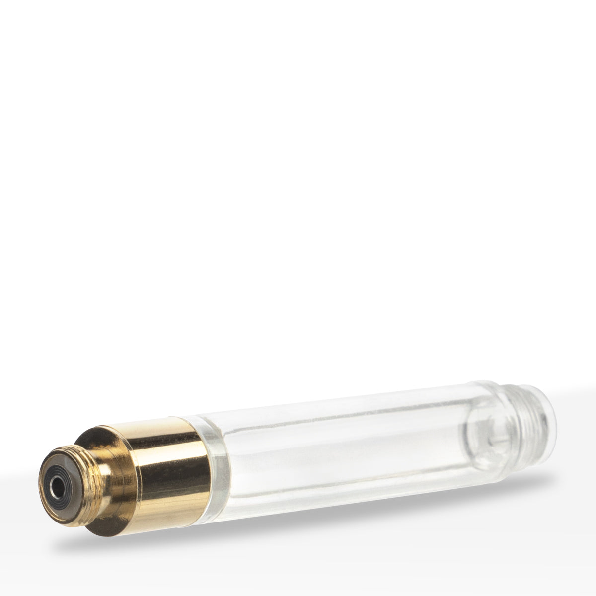 Buttonless Vaporizer Cartridge 1ml Round Mouth Gold - 100 Count