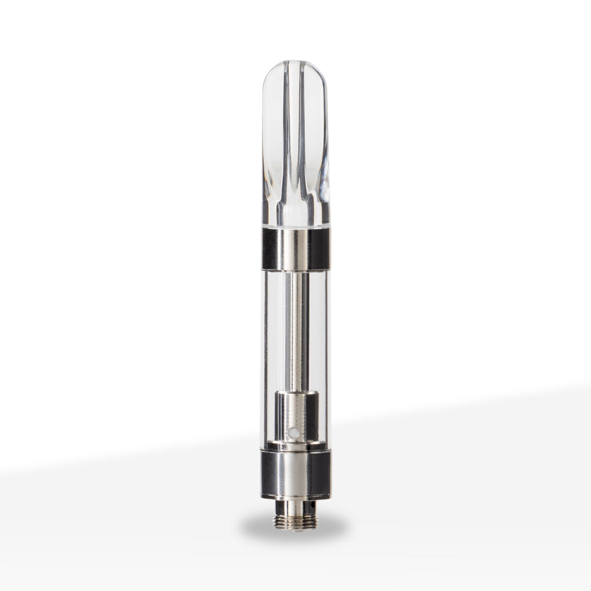 510 Vape Cartridge | Ceramic Coil with Clear Plastic Mouth Tip | 1ml - Screw On - 100 Count - Biohazard Inc