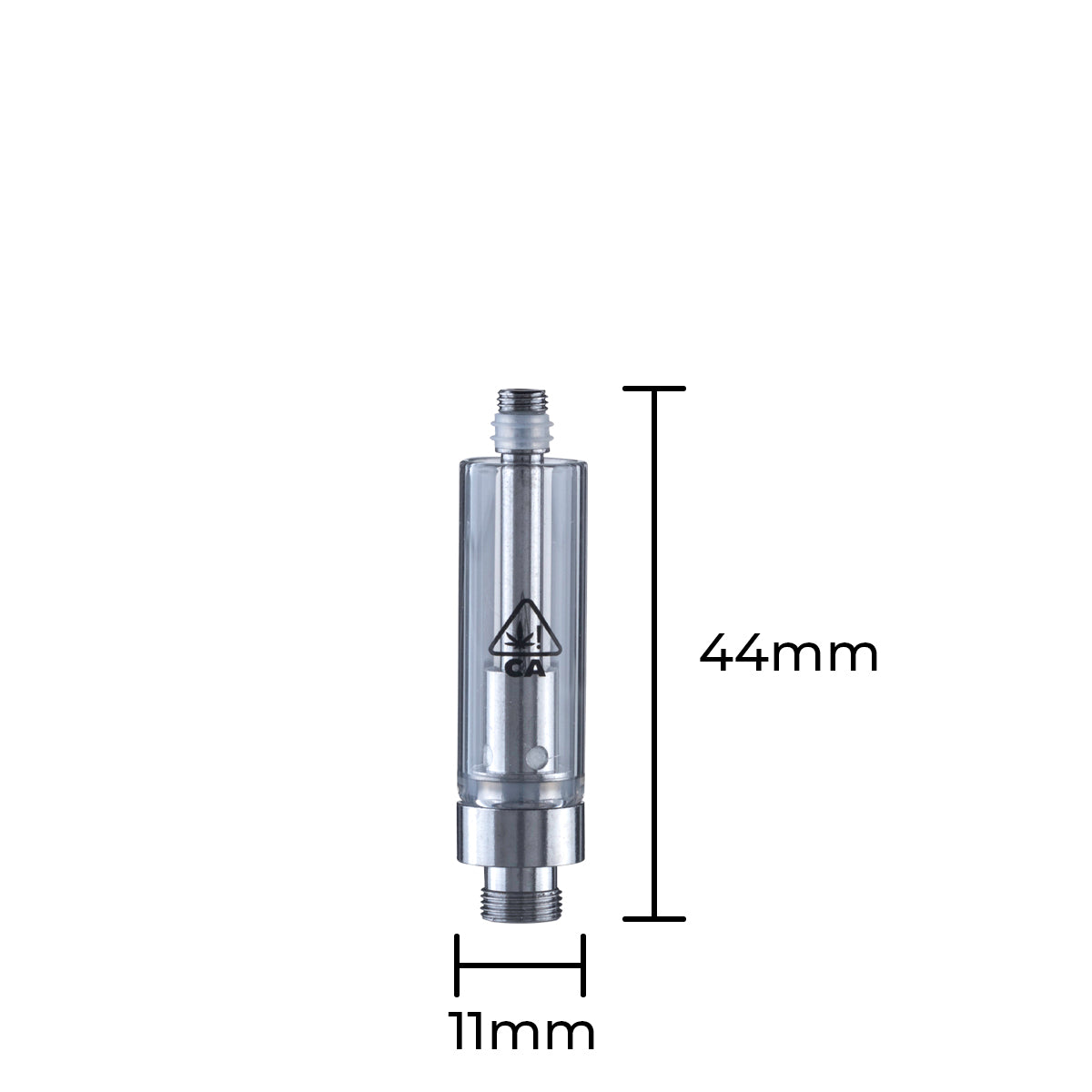 Vape Cartridge | Ceramic Coil 2mm Aperture 510 Thread | 1mL - Screw On - 100 Count - Biohazard Inc